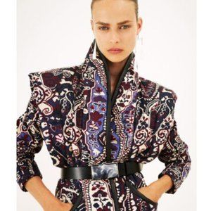 Isabel Marant Janissa Jacket/Vest in Faded Night w/ Detachable Sleeves Size 36